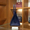 Birkin 30 Epsom Retourne Bleu Saphir PHW