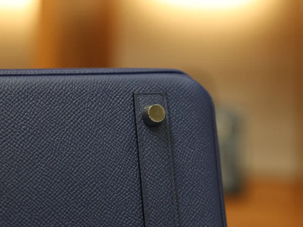 Birkin 30 Epsom Retourne Bleu Saphir PHW