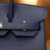 Birkin 30 Epsom Retourne Bleu Saphir PHW