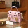 Kelly Doll Picto Epsom Mauve Sylvestre/Chai/Nata/Lime PHW