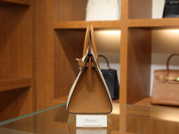 Birkin 25 Epsom Sellier Craie/Gold GHW (HSS)