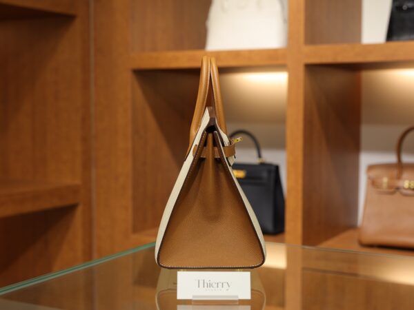 Birkin 25 Epsom Sellier Craie/Gold GHW (HSS)
