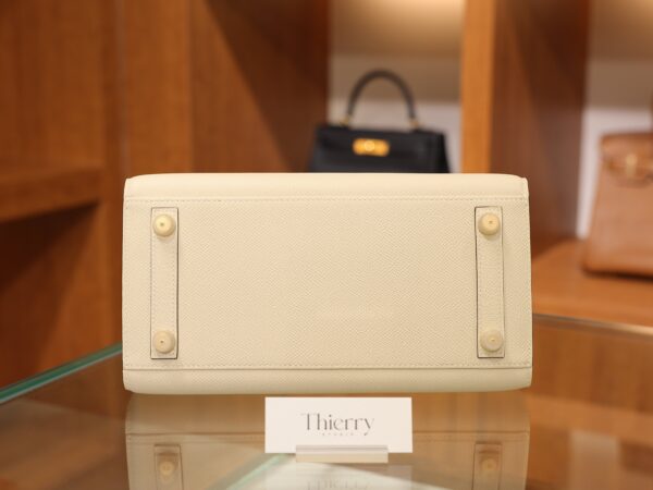 Birkin 25 Epsom Sellier Craie/Gold GHW (HSS)