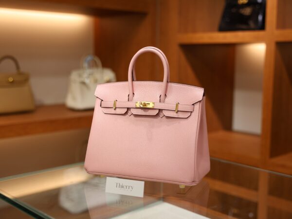 버킨 25 미조레 로즈사쿠라 금장 (HSS) 001_139A2849 Birkin 25 Mysore Rose Sakura GHW (HSS)
