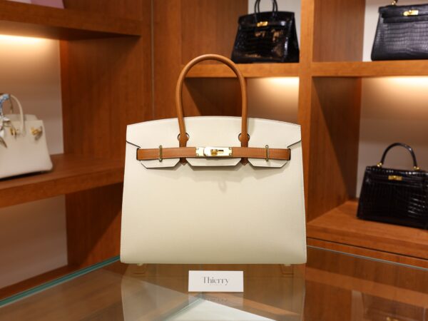 Birkin 30 Epsom Sellier Craie/Gold GHW (HSS)