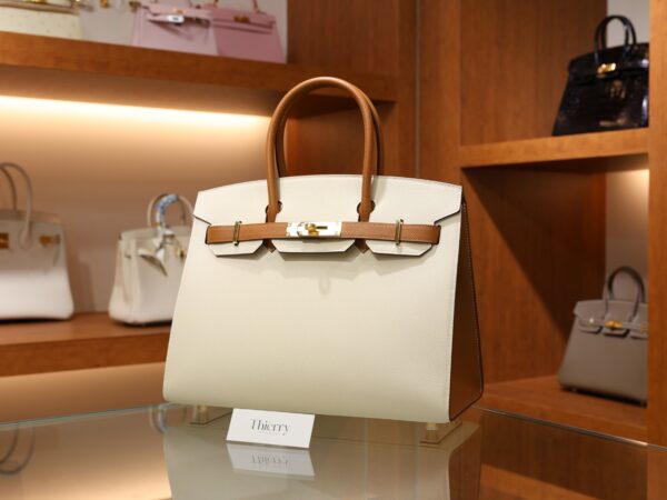 Birkin 30 Epsom Sellier Craie/Gold GHW (HSS)