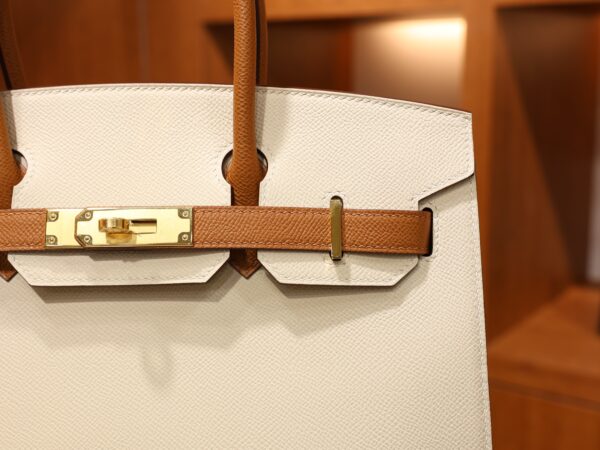 Birkin 30 Epsom Sellier Craie/Gold GHW (HSS)
