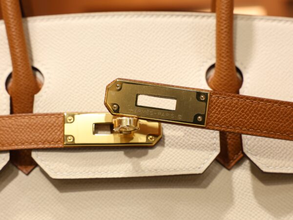Birkin 30 Epsom Sellier Craie/Gold GHW (HSS)