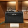Kelly Pochette Epsom Black & Gris Perle PHW (HSS)