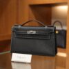 Kelly Pochette Epsom Black & Gris Perle PHW (HSS)