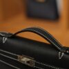 Kelly Pochette Epsom Black & Gris Perle PHW (HSS)