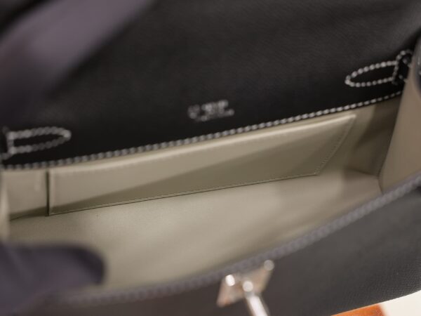 Kelly Pochette Epsom Black & Gris Perle PHW (HSS)