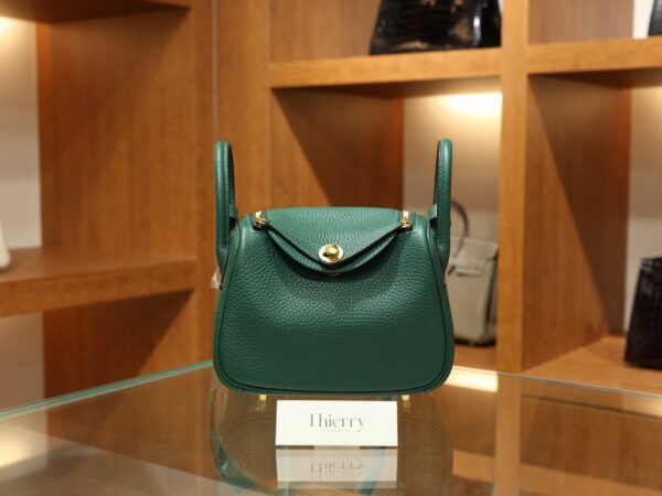 Mini Lindy Clemence Malachite GHW
