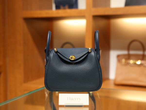 Mini Lindy Clemence Bleu de Prusse GHW