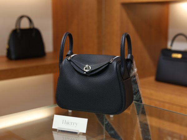 Mini Lindy Clemence Bleu Nuit PHW