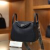 Mini Lindy Clemence Bleu Nuit PHW