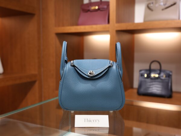 Mini Lindy Clemence Bleu Jean PHW