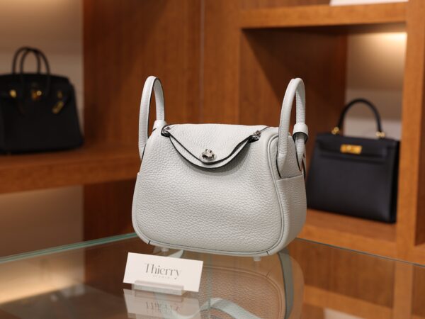 Mini Lindy Clemence Bleu Pale PHW