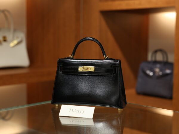 Mini Kelly Box Black GHW
