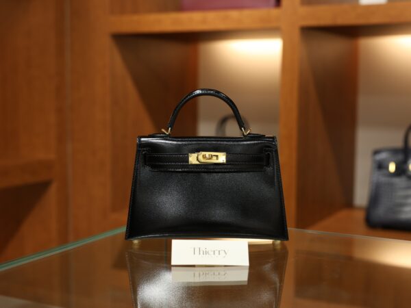 Mini Kelly Box Black GHW
