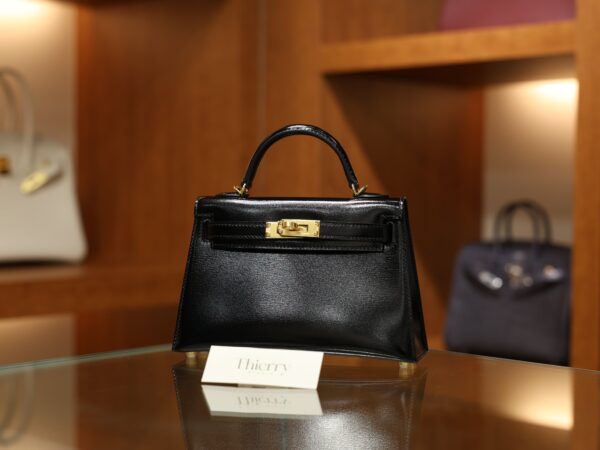 Mini Kelly Box Black GHW