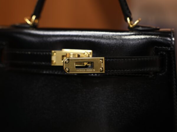 Mini Kelly Box Black GHW