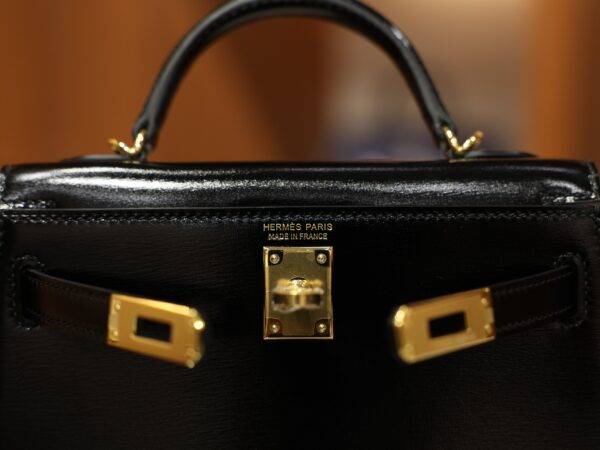 Mini Kelly Box Black GHW