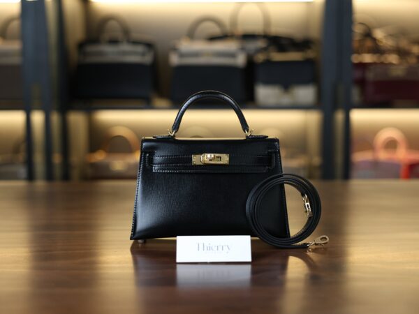 Mini Kelly Box Black GHW
