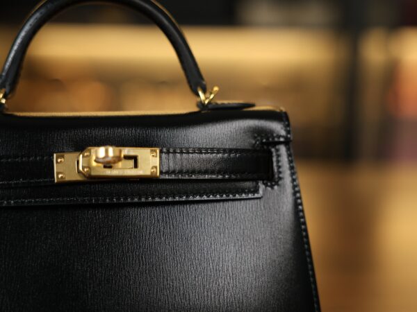 Mini Kelly Box Black GHW