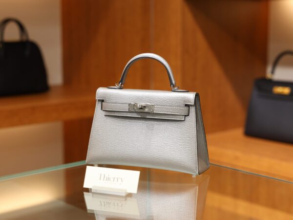Mini Kelly Chamkila Argent PHW
