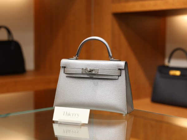 Mini Kelly Chamkila Argent PHW