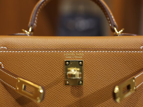 Mini Kelly Epsom Gold GHW