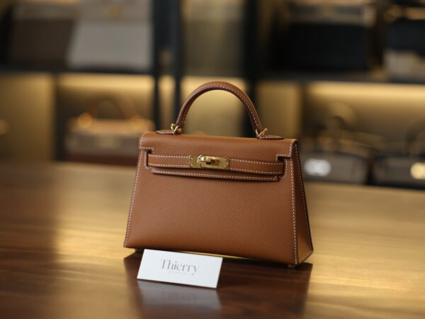 Mini Kelly Epsom Gold GHW