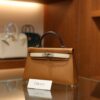 Mini Kelly Epsom Gold/Craie/Black PHW (S.O)