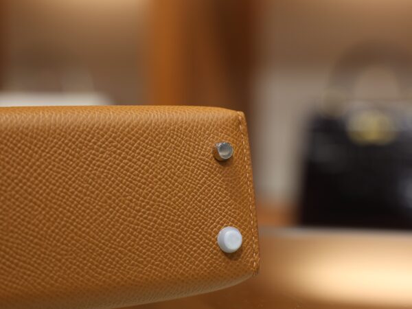 Mini Kelly Epsom Gold/Craie/Black PHW (S.O)