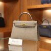 Mini Kelly Epsom Gris Asphalte GHW