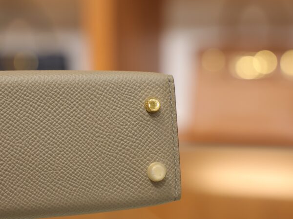 Mini Kelly Epsom Gris Asphalte GHW