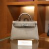 Mini Kelly Epsom Gris Asphalte PHW