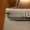Mini Kelly Epsom Gris Asphalte PHW