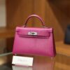 Mini Kelly Epsom Rose Pourpre PHW