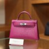Mini Kelly Epsom Rose Pourpre PHW