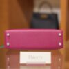 Mini Kelly Epsom Rose Pourpre PHW