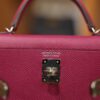 Mini Kelly Epsom Rose Pourpre PHW