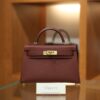 Mini Kelly Epsom Rouge H GHW
