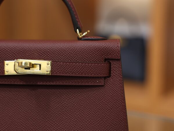 Mini Kelly Epsom Rouge H GHW