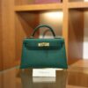 Mini Kelly Epsom Malachite GHW