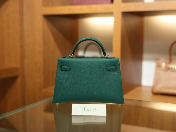 Mini Kelly Epsom Malachite GHW