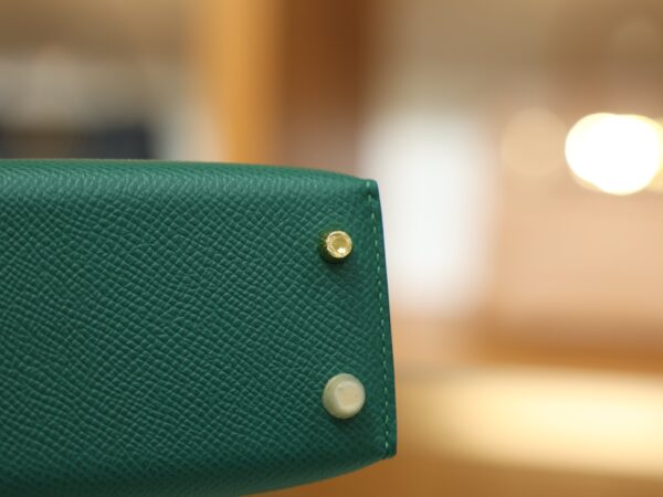 Mini Kelly Epsom Malachite GHW