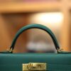 Mini Kelly Epsom Malachite GHW
