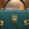 Mini Kelly Epsom Malachite GHW